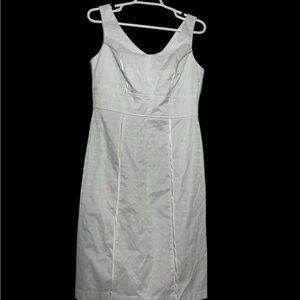Corey P Elegant White Sleeveless Sheath Dress sz 8 NEW
